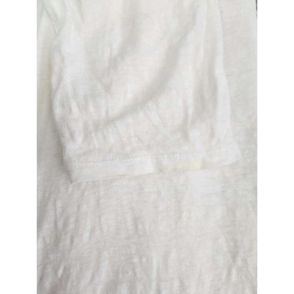 Eileen Fisher System Tunic Shirt Cardigan Ivory Organic Linen Button Down Medium - Picture 10 of 10